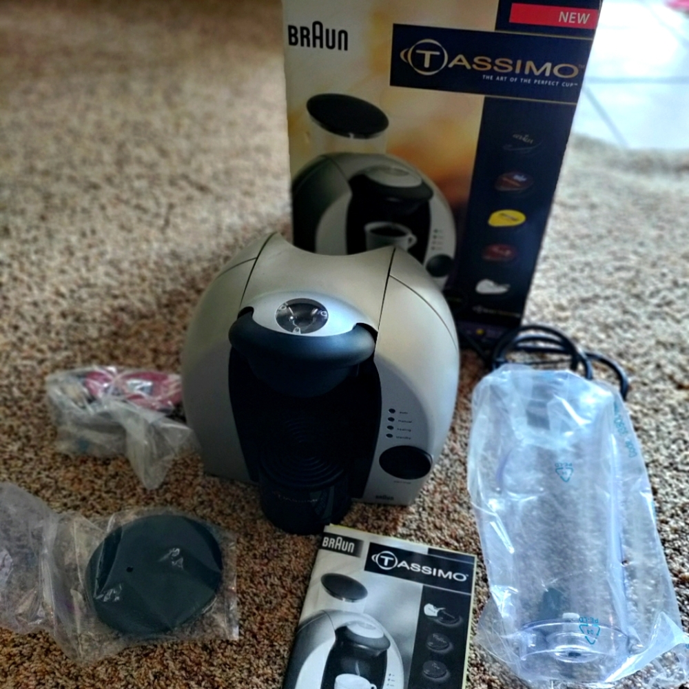 BRAUN TASSIMO #3107 Silver Single Cup T Disc Pod Tea Coffee Cappuccino Maker